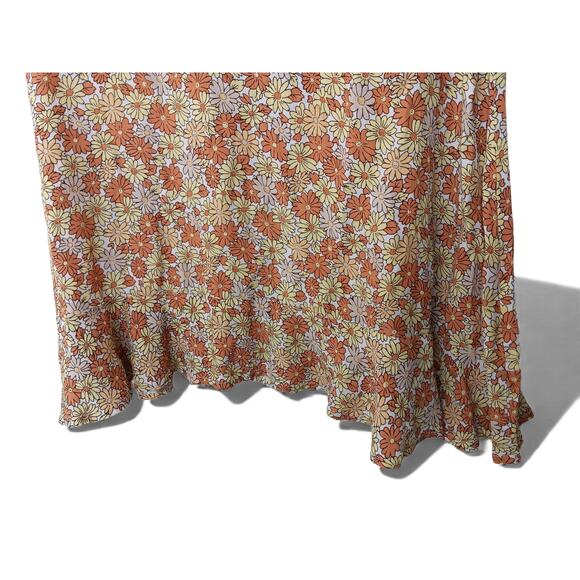 Faithfull the Brand Floral Mini Dress Puff Sleeve Boho Cottagecore M - Picture 5 of 14